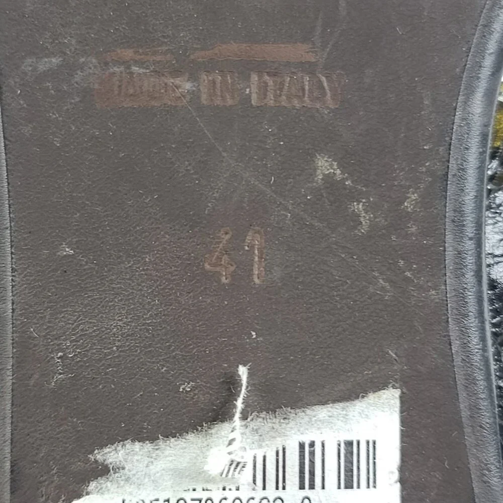 Unbranded Women's Black Croc‎ Leather Knee High Classic Riding Boot Size 10